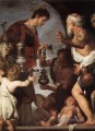 Die Charity von St Lawrence 1639 italienischer Barock Bernardo Strozzi